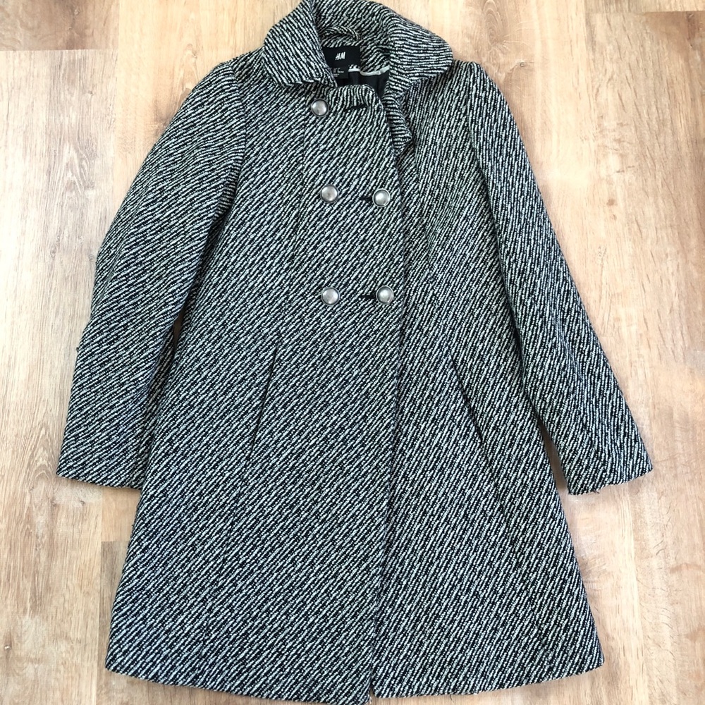 H&M Tweed Coat Size 2
